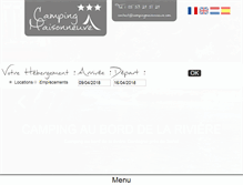 Tablet Screenshot of campingmaisonneuve.com